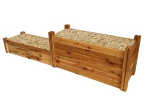 3 Heritage timber modular raised garden bed kits