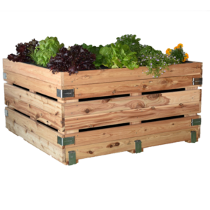 Cypress garden bed crate
