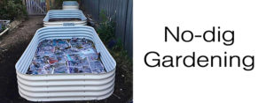 No-dig gardening Modular raised garden bed